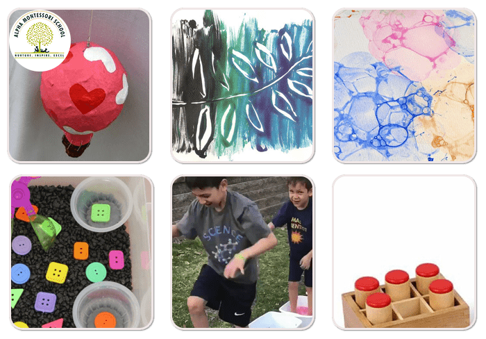 Process Art and Sensorial Activities-Montessori activities at home