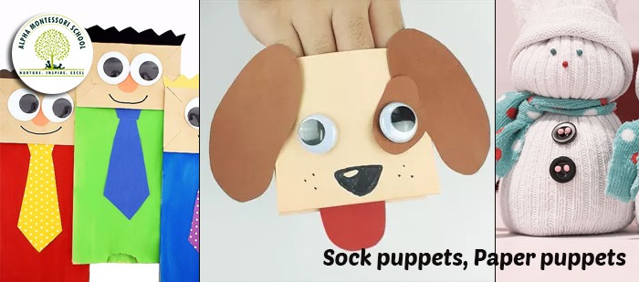 Sock Puppet & Paper Puppet - Alpha Montessori School