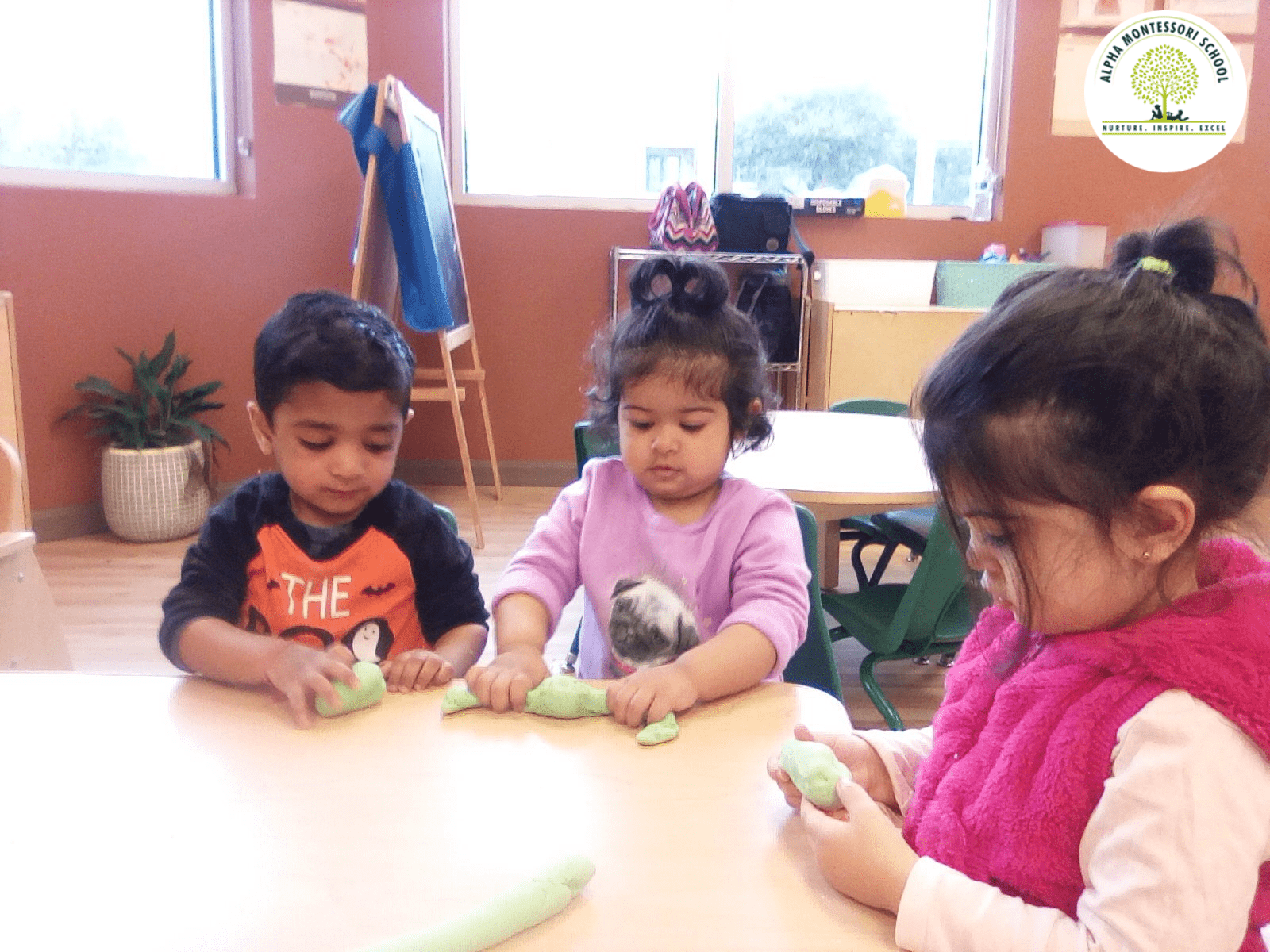 Edible Play dough Preparation at Alpha Montessori School