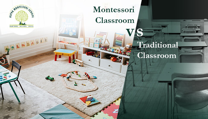 Montessori vs Traditional Classroom - Alpha Montessori School